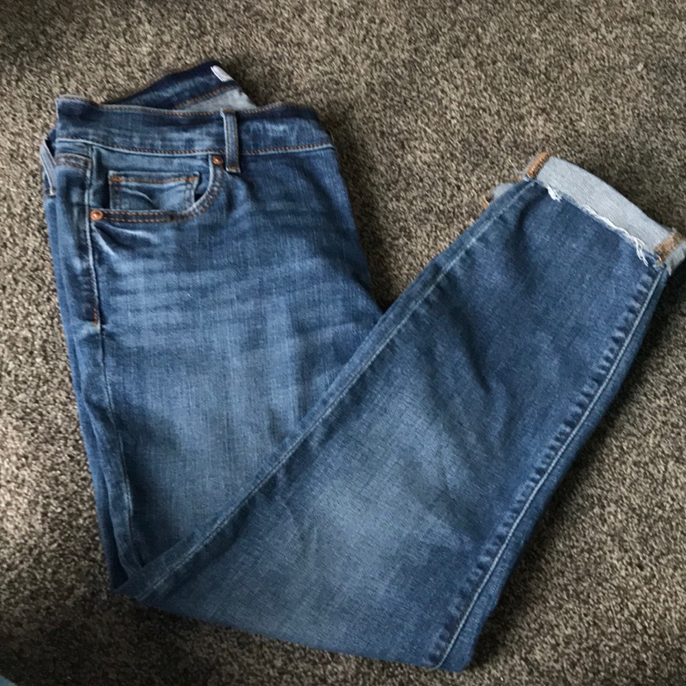 Anne Taylor Loft skinny cuff jeans